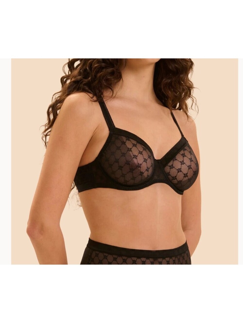 Simone Perele Plume Molded Full Cup - Black 38G